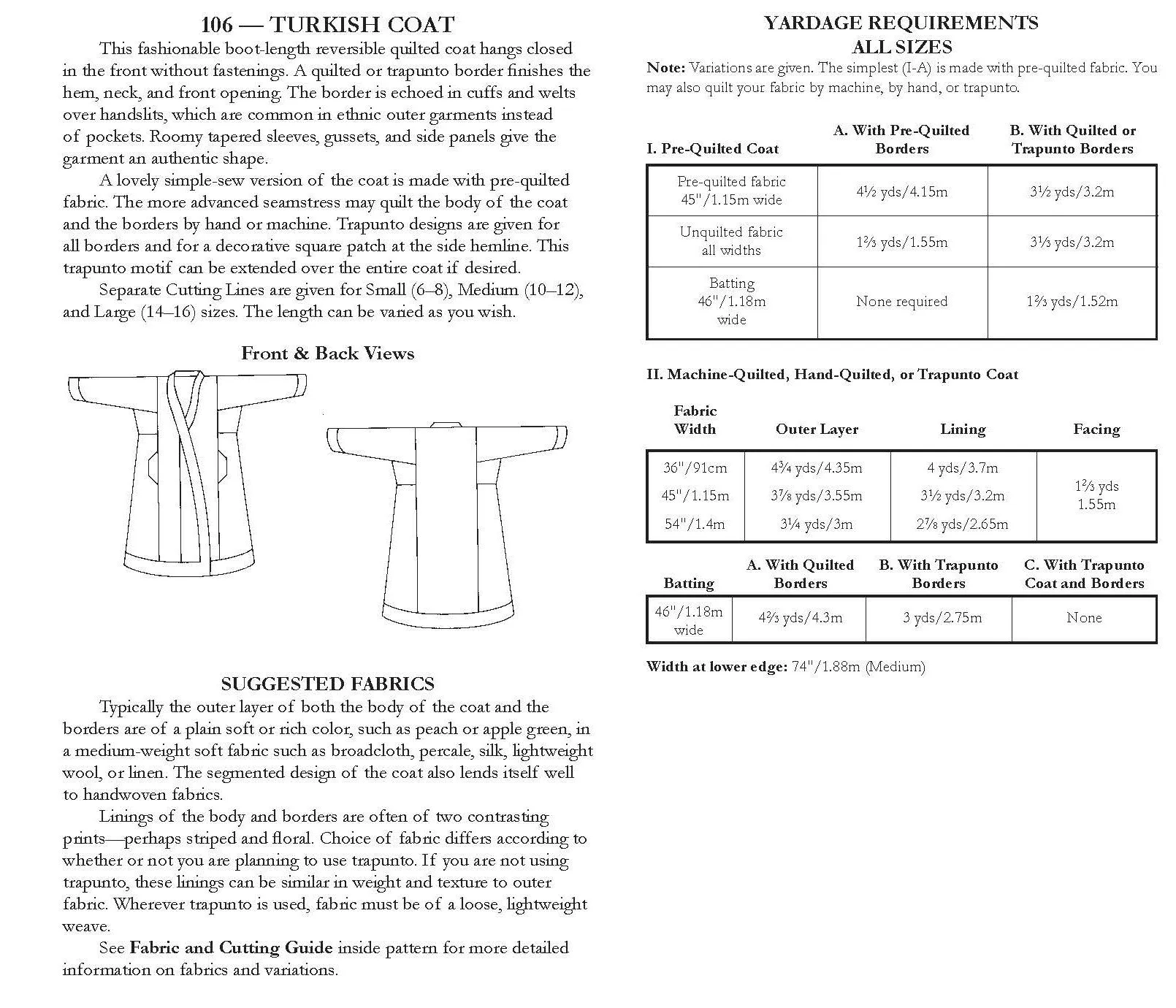 106 Turkish Coat - PDF