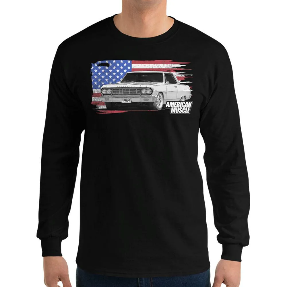 1964 Chevelle Malibu Long Sleeve T-Shirt American Muscle car