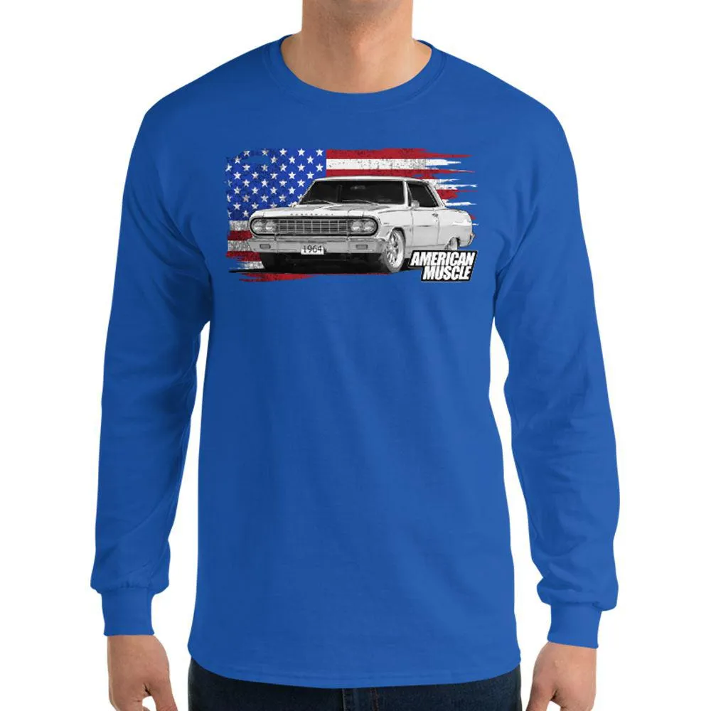 1964 Chevelle Malibu Long Sleeve T-Shirt American Muscle car