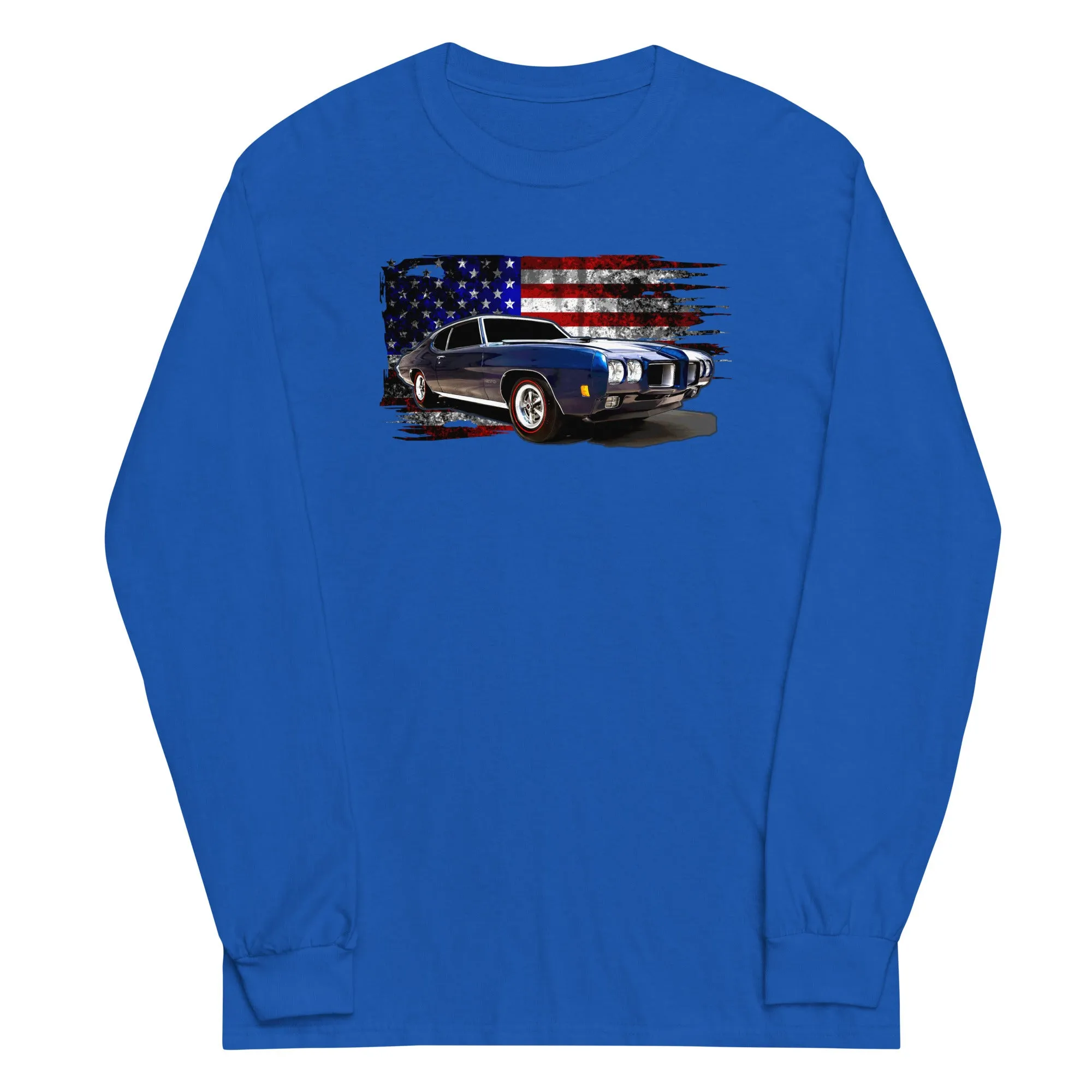 1970 GTO Long Sleeve Shirt With American Flag