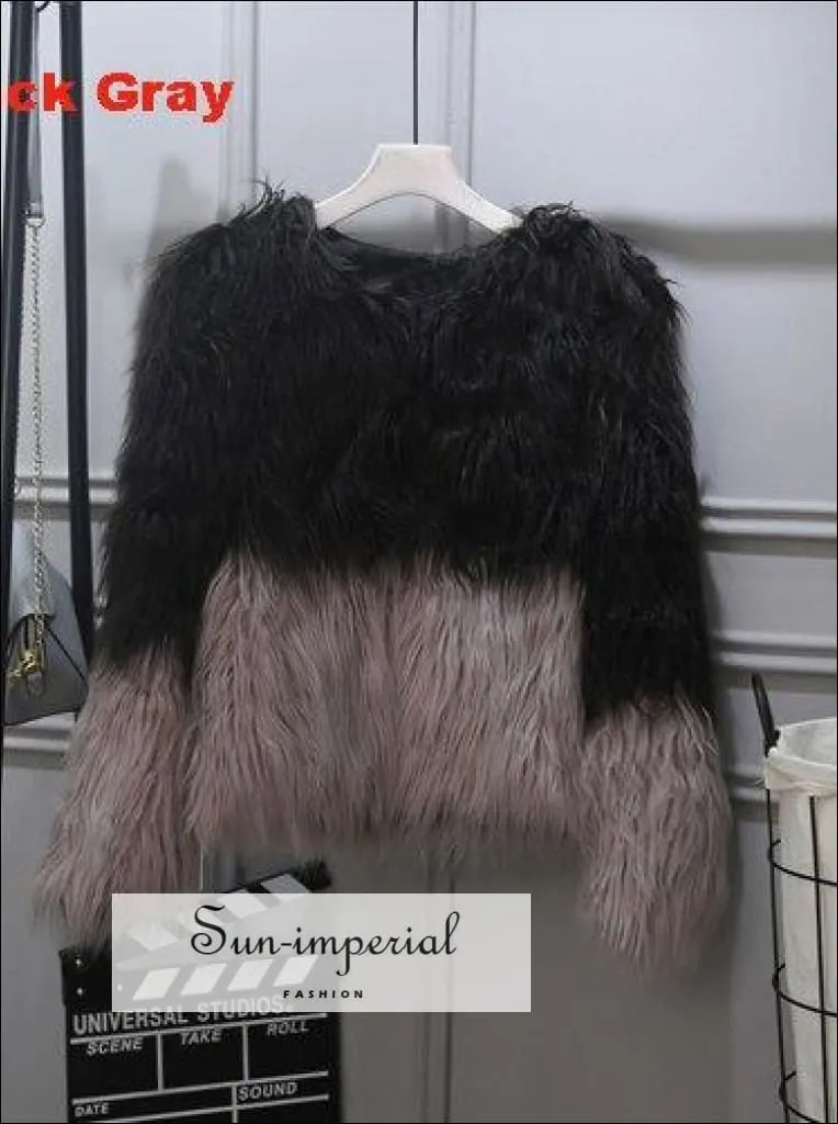 20 Colors Size S- 4xlplus Size Womens Black Fluffy Faux Fur Coats Jackets White  Fur Coats Women