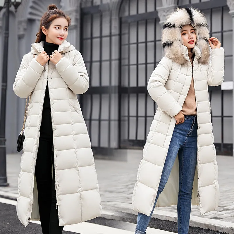 2022 new women's winter fur collar coat jacket