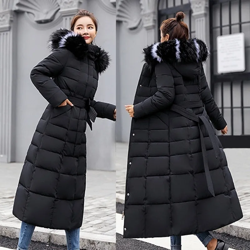 2022 new women's winter fur collar coat jacket