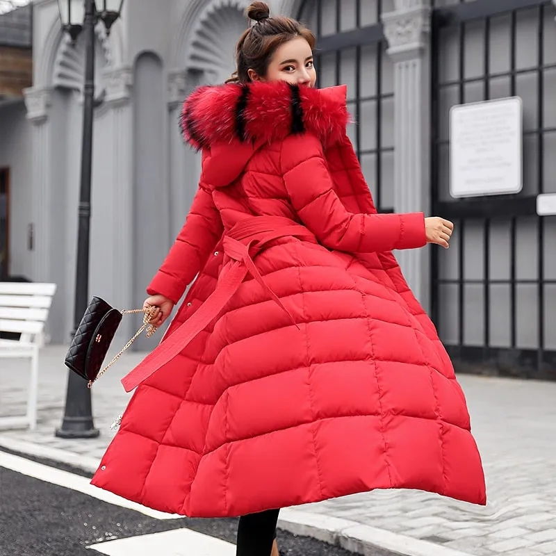 2022 new women's winter fur collar coat jacket