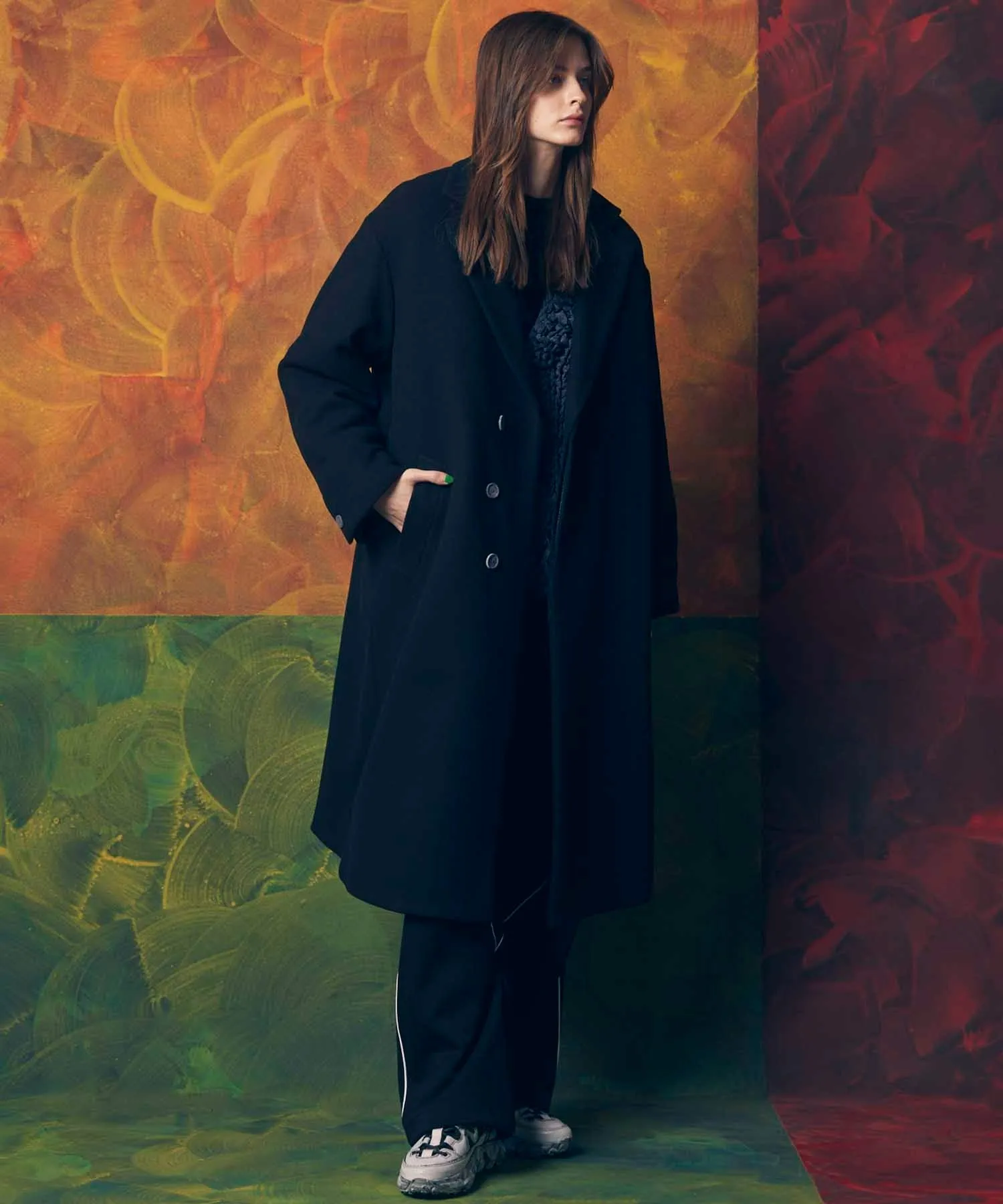 【24AW PRE-ORDER】Super170s Prime-Over Melton Chesterfield Coat