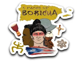 3-Faces Of Boricua Decal