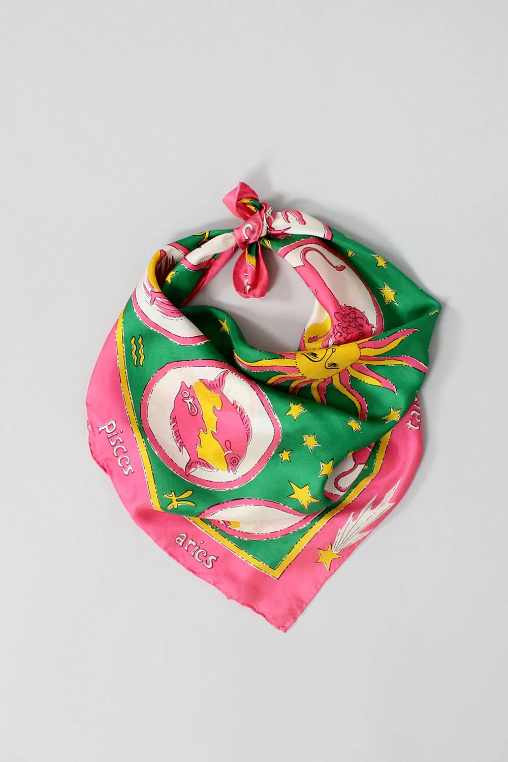 70s Astrological Silk Scarf