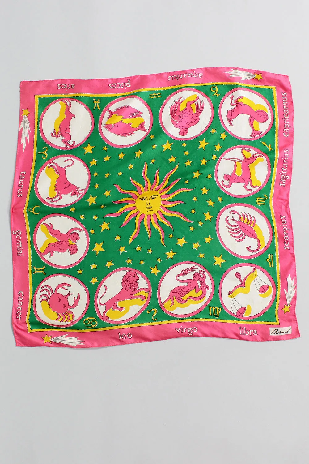 70s Astrological Silk Scarf