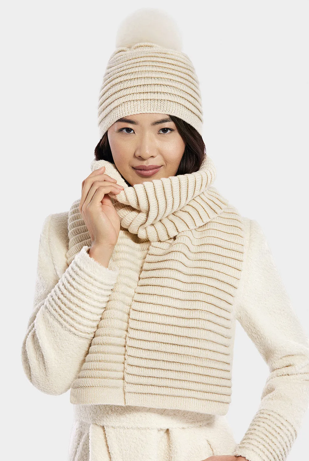 Adult Ribbed Scarf