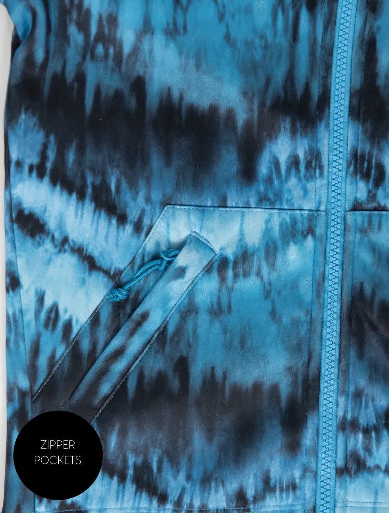 All-Weather Hoodie - Stone Tie Dye