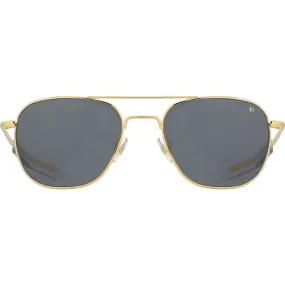 American Optical Big Original Pilot Sunglasses Bayonet | Gold/Nylon