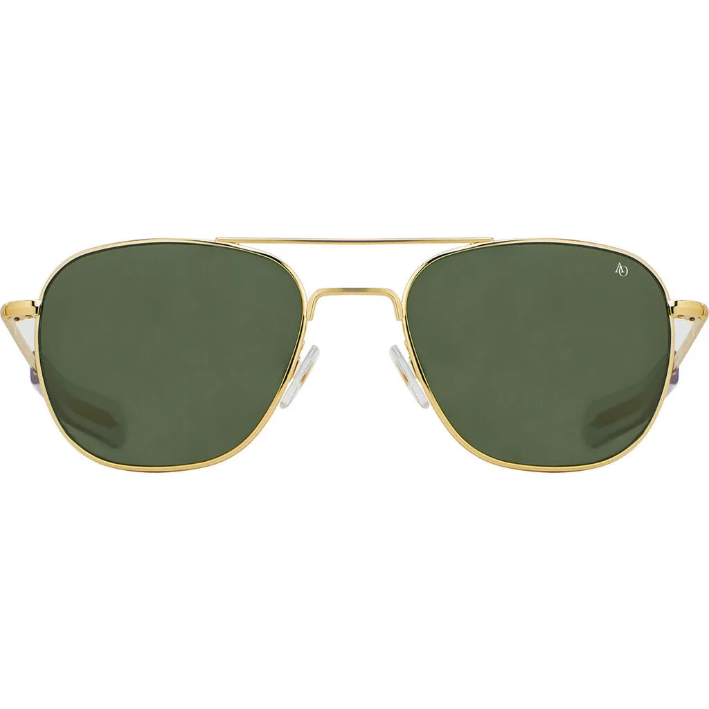 American Optical Big Original Pilot Sunglasses Bayonet | Gold/Nylon