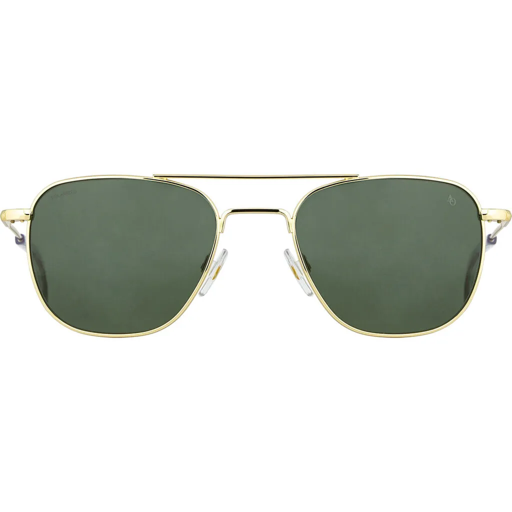 American Optical Big Original Pilot Sunglasses Standard | Gold/Polarized Glass