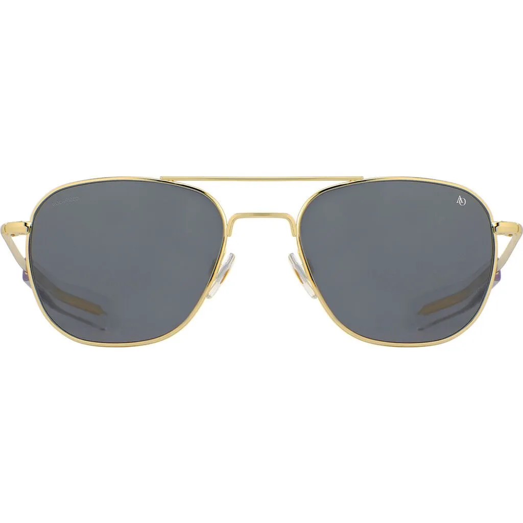 American Optical Big Original Pilot Sunglasses Standard | Gold/Polarized Glass