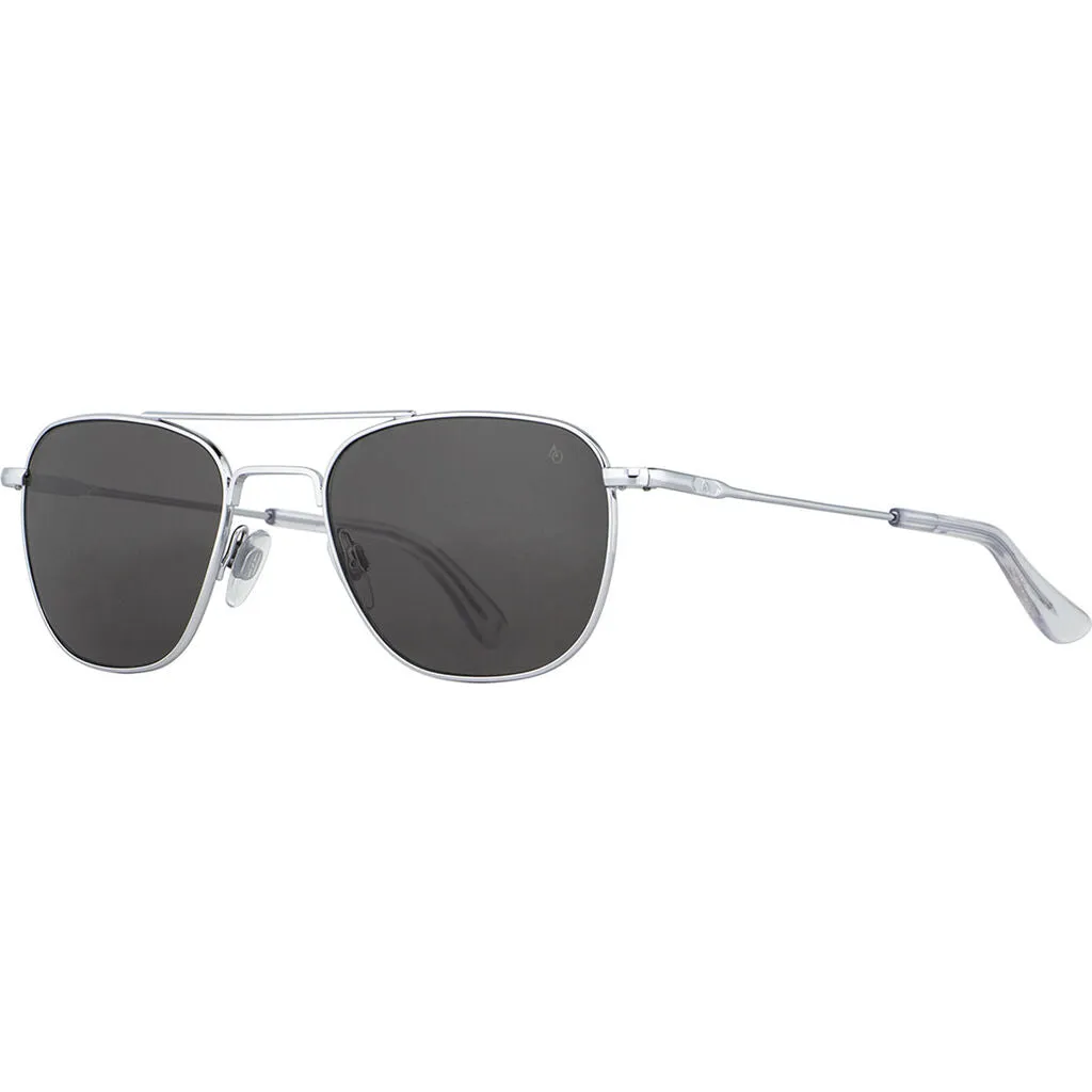 American Optical Big Original Pilot Sunglasses Standard | Silver/Nylon Grey