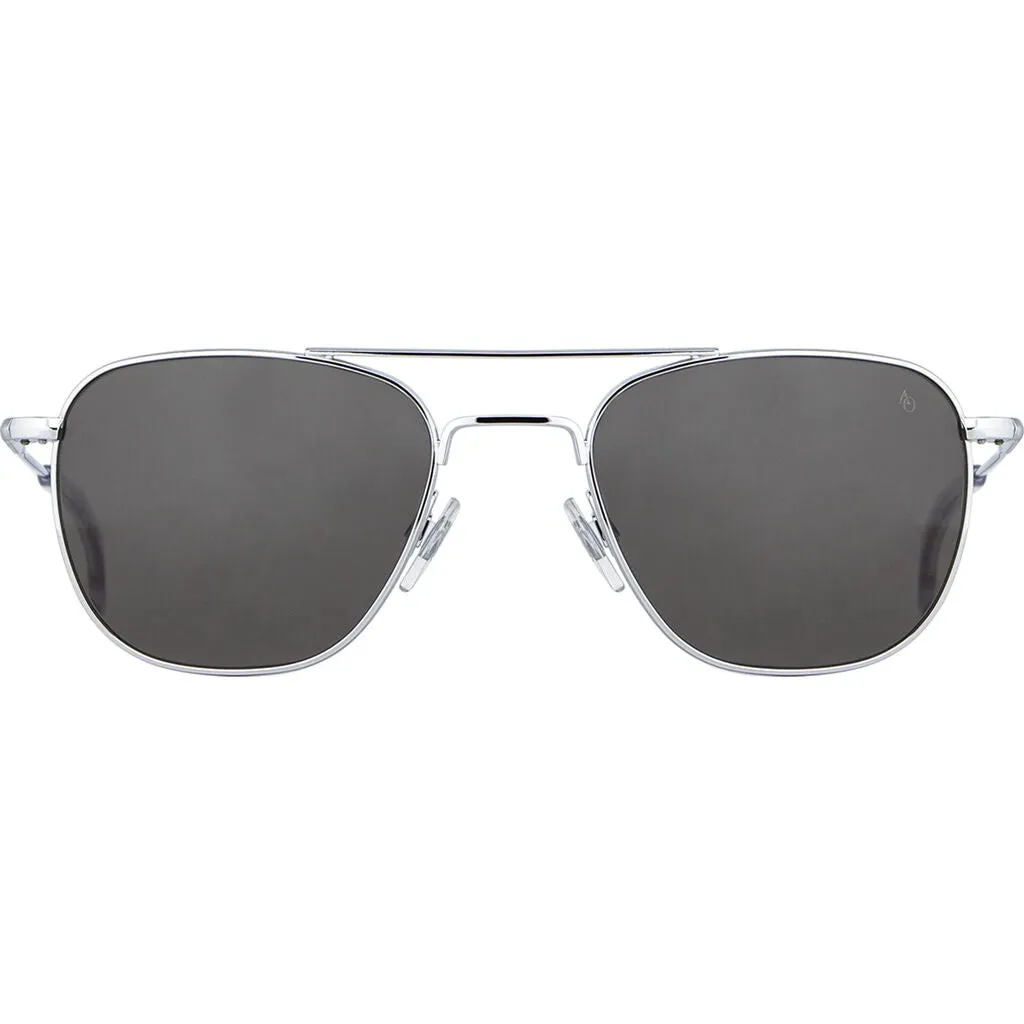 American Optical Big Original Pilot Sunglasses Standard | Silver/Nylon Grey