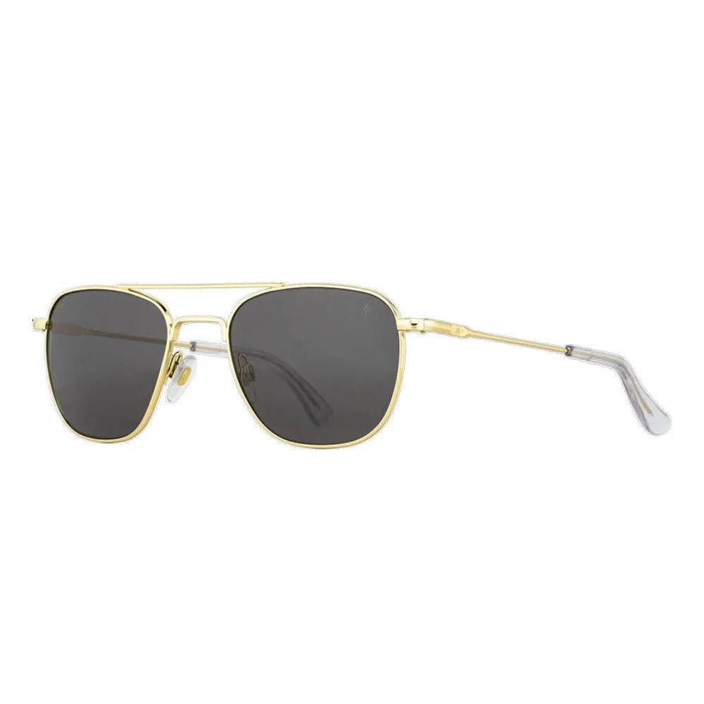 American Optical Original Pilot Sunglasses Bayonet | Gold/Polarized Glass