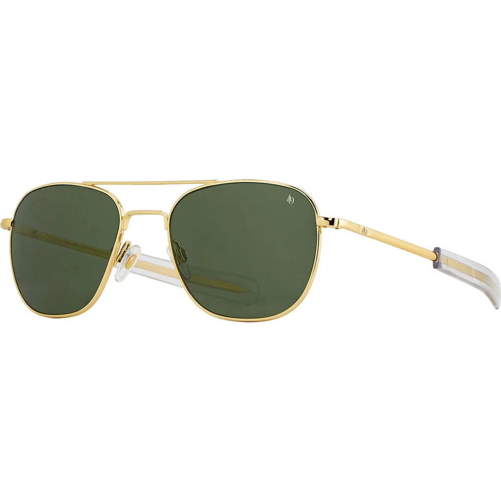 American Optical Original Pilot Sunglasses Bayonet | Gold/Polarized Glass