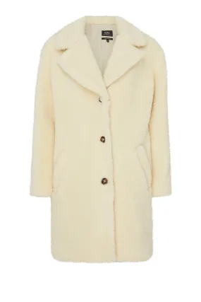 A.P.C. Nicolette Wool Coat - Ecru