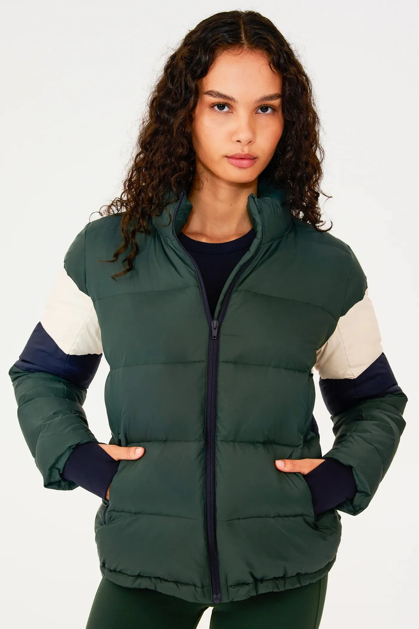 Arden Puffer Jacket: Military