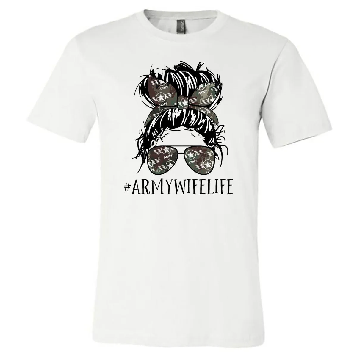 #ArmyWifeLife - White Tee (Tee/Hoodie/Sweatshirt)