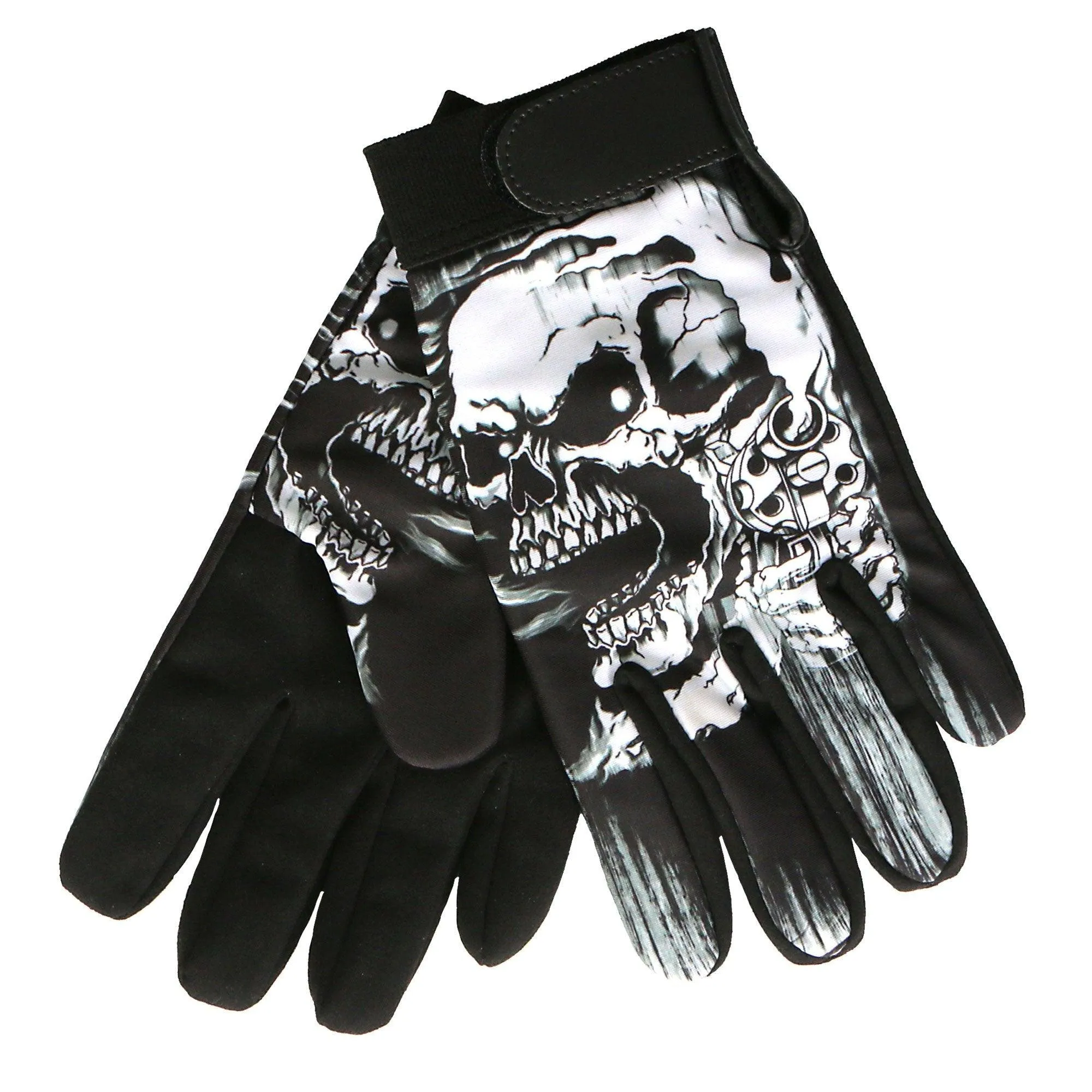 Assassin Skull Mechanics Riding Gloves