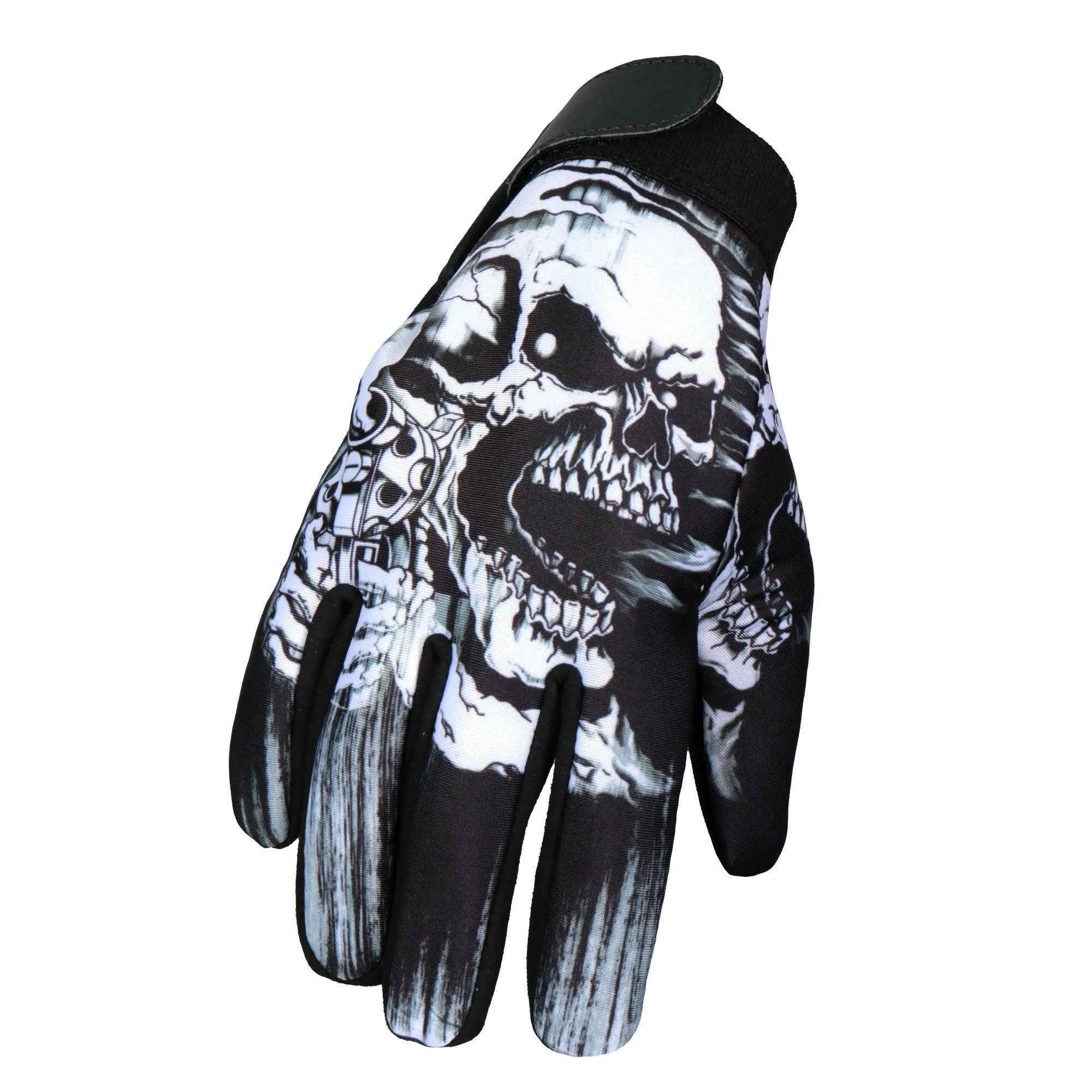 Assassin Skull Mechanics Riding Gloves