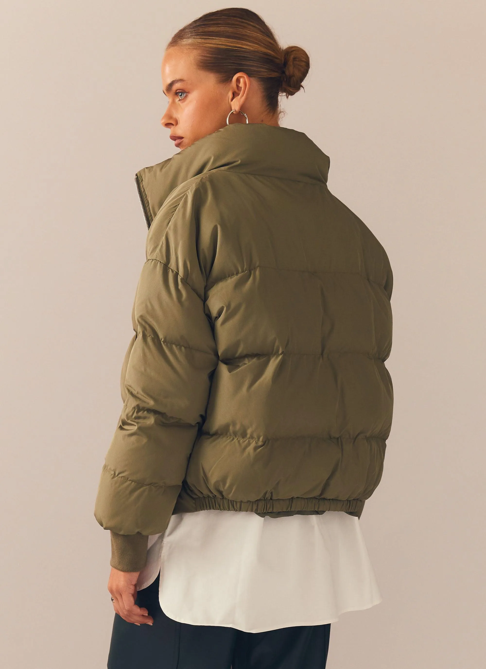 Avalanche Puffer Jacket - Moss Green