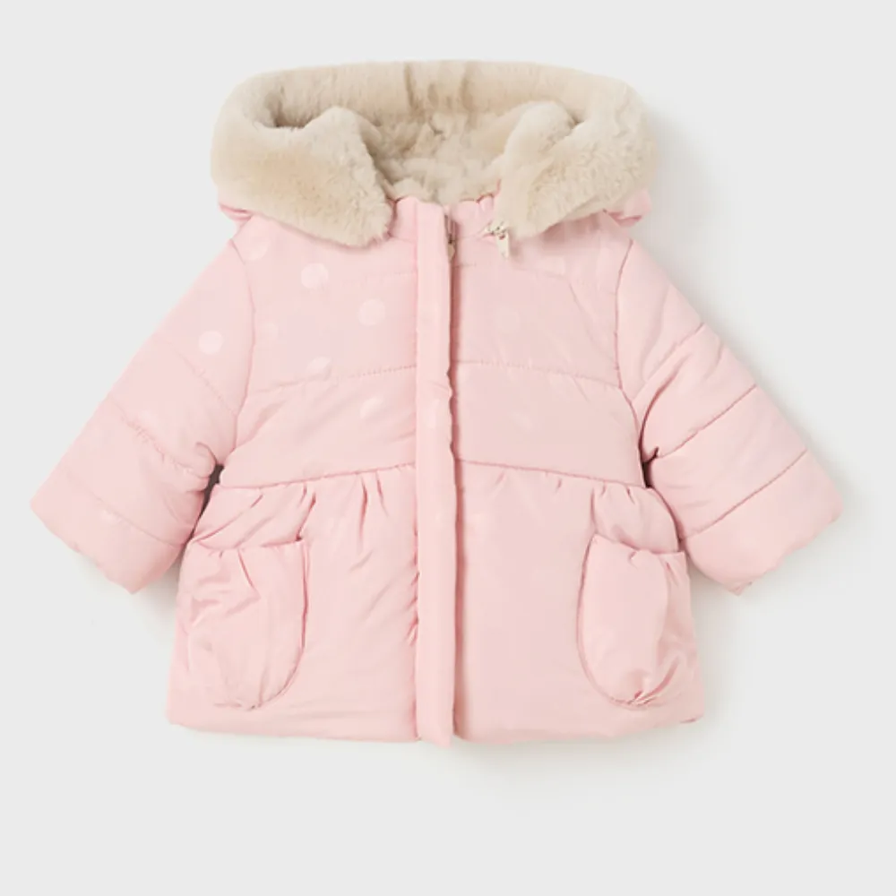 AW Mayoral Girls Pink Reversible Coat