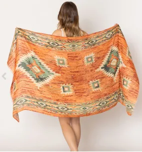 Aztec Print Scarf (3 Colors)