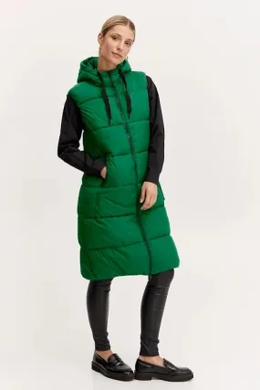 B Young Bomina Waist Coat Gilet Verdant Green 20811750