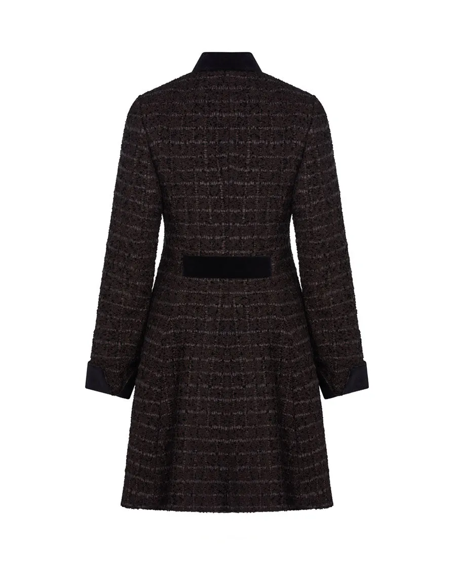 Bea Boucle Coat - Black