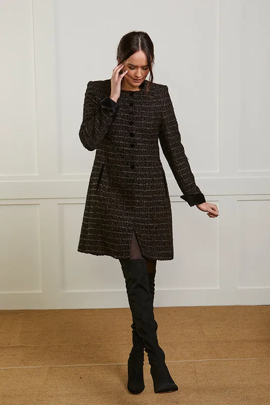 Bea Boucle Coat - Black