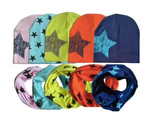 Boys And Girls Star Street Dance Hip Hop Beanie Hat   Scarf - ONLY 4 LEFT !!!