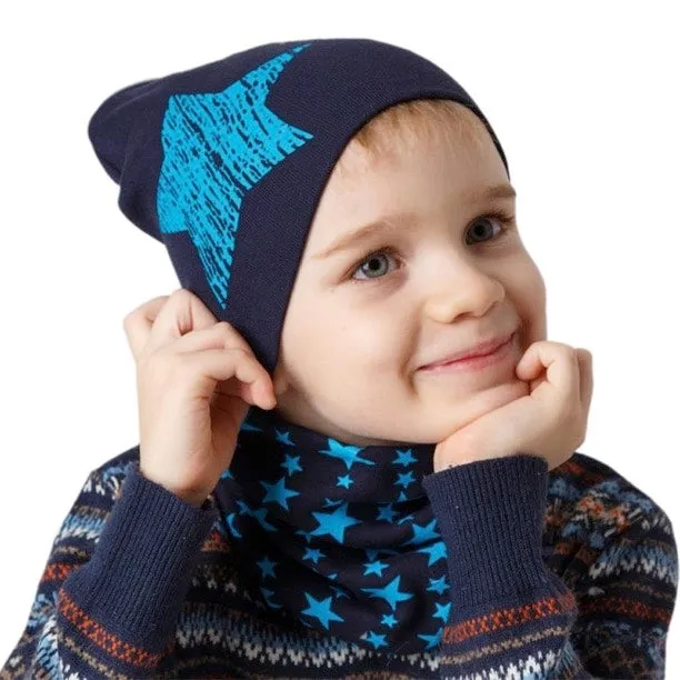 Boys And Girls Star Street Dance Hip Hop Beanie Hat   Scarf - ONLY 4 LEFT !!!