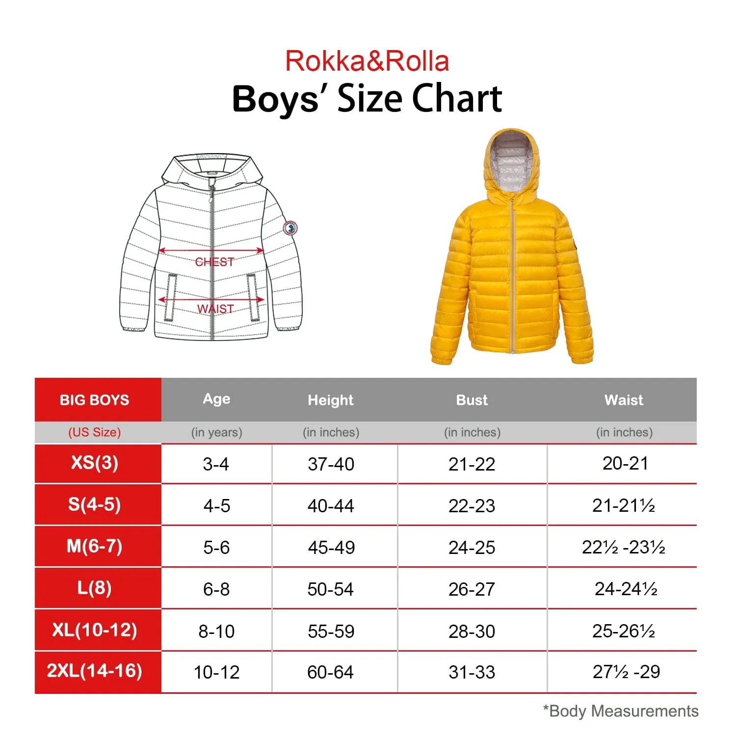 Boys' New Ultra Light Packable Down Puffer Jacket