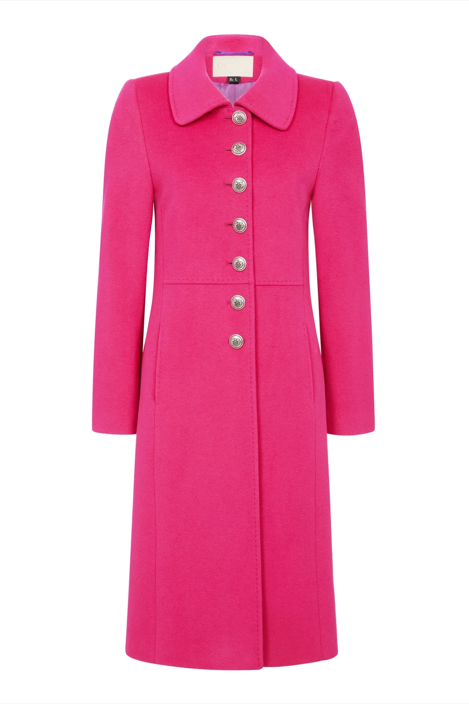 Brompton Pure British Wool Coat - Pink - 25% OFF