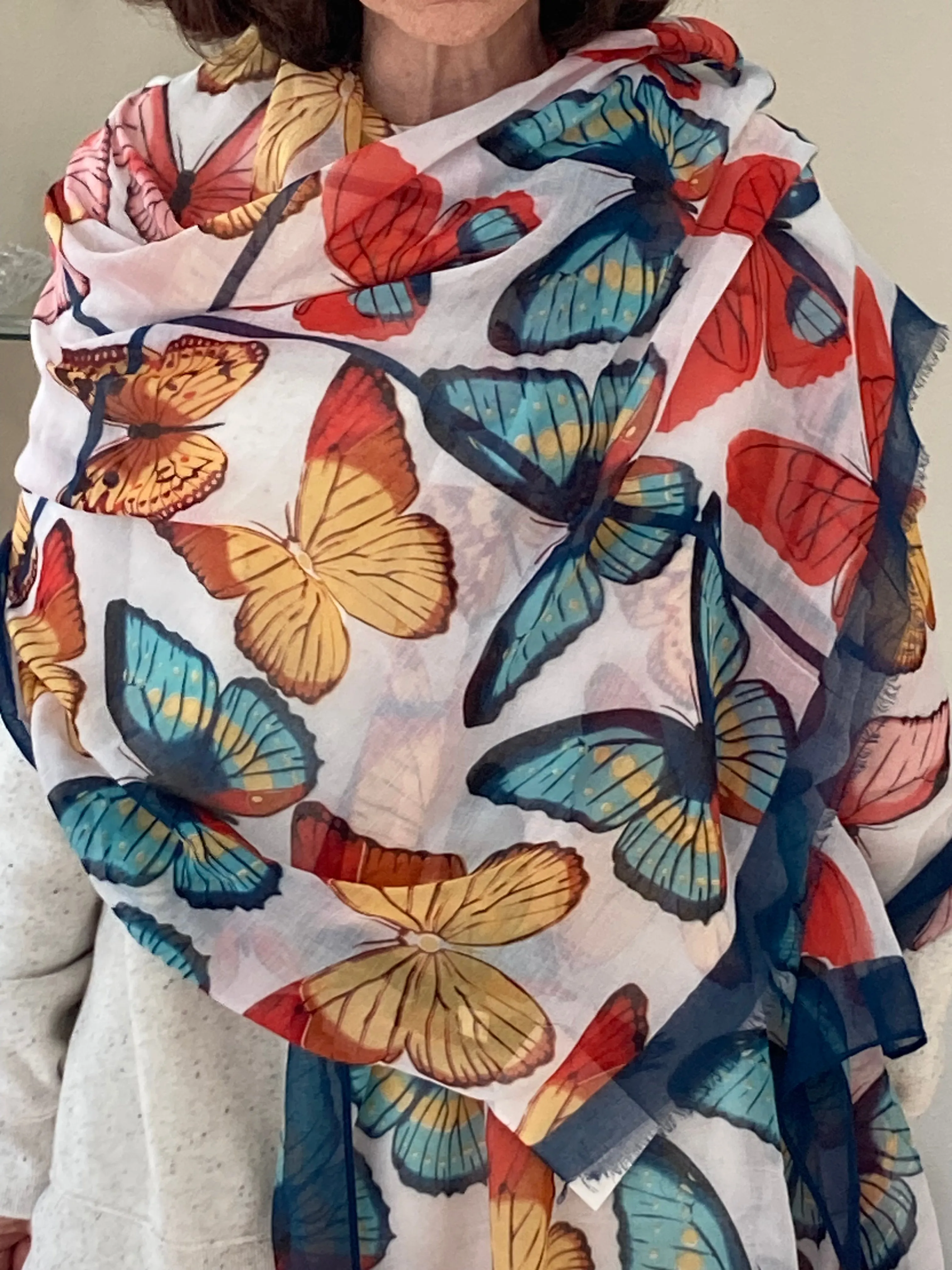 Butterfly Shawl/Scarf - Sun