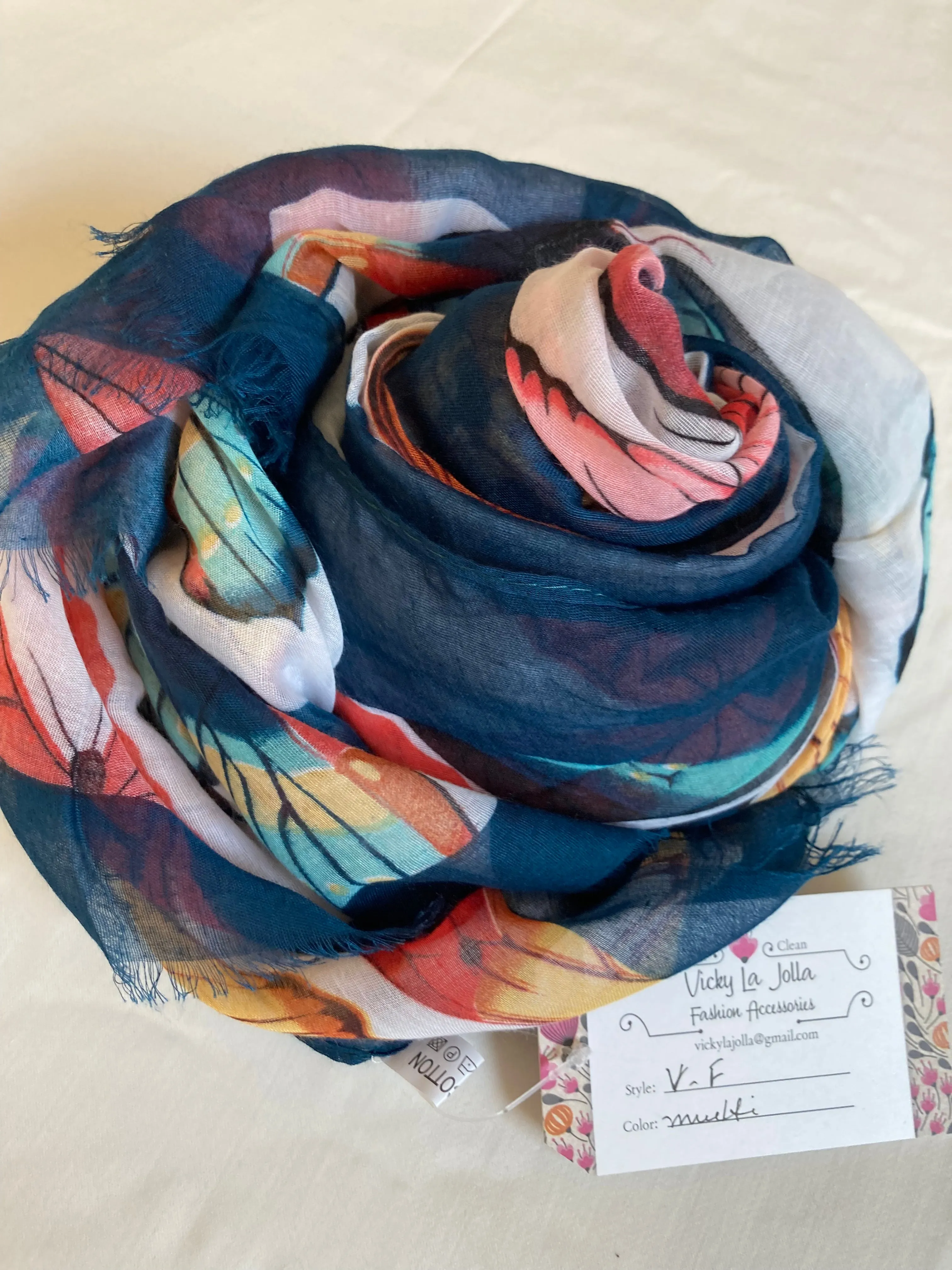 Butterfly Shawl/Scarf - Sun