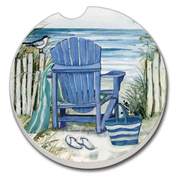 By The Sea Chair Car Coaster