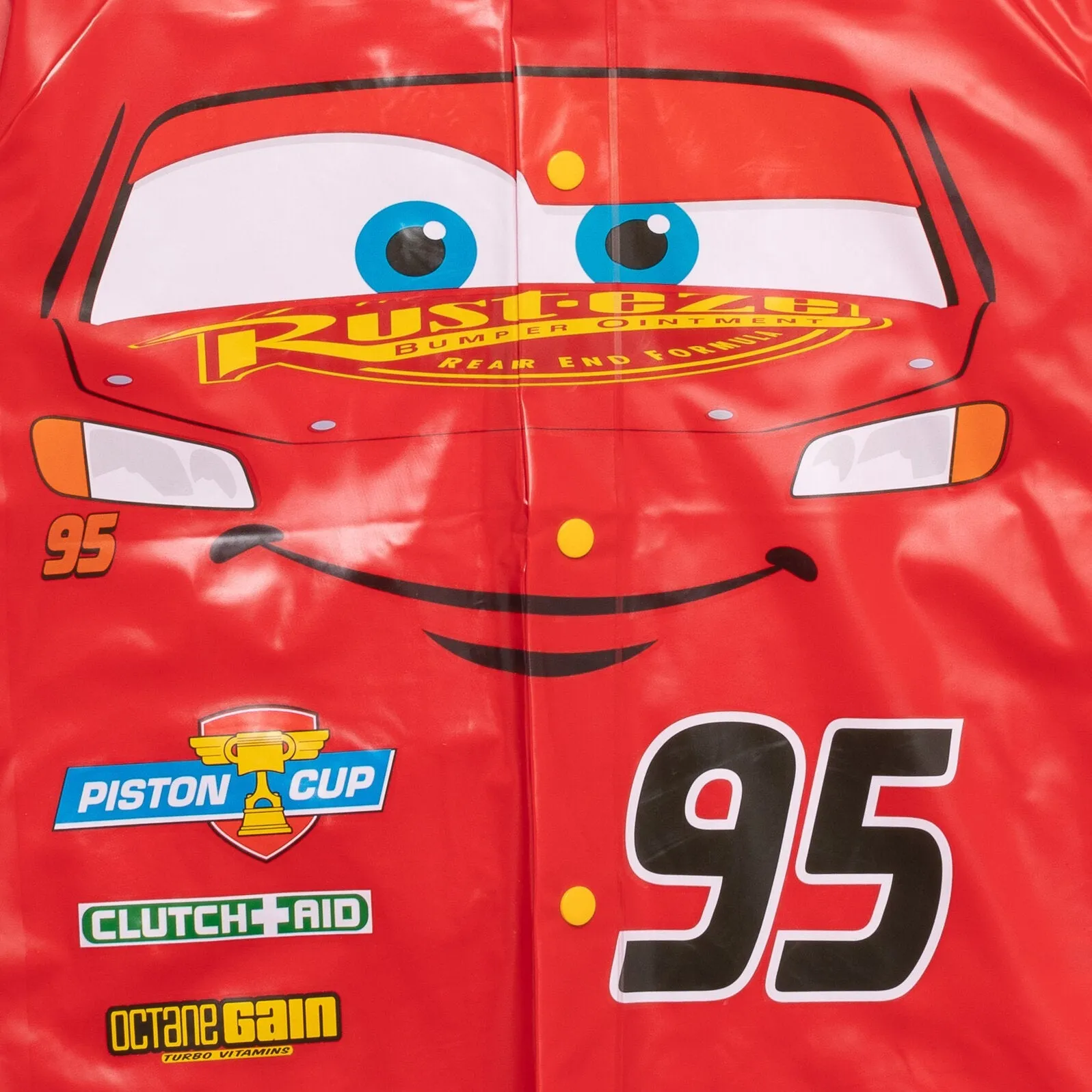 Cars Pixar Cars Waterproof Hooded Rain Jacket Coat