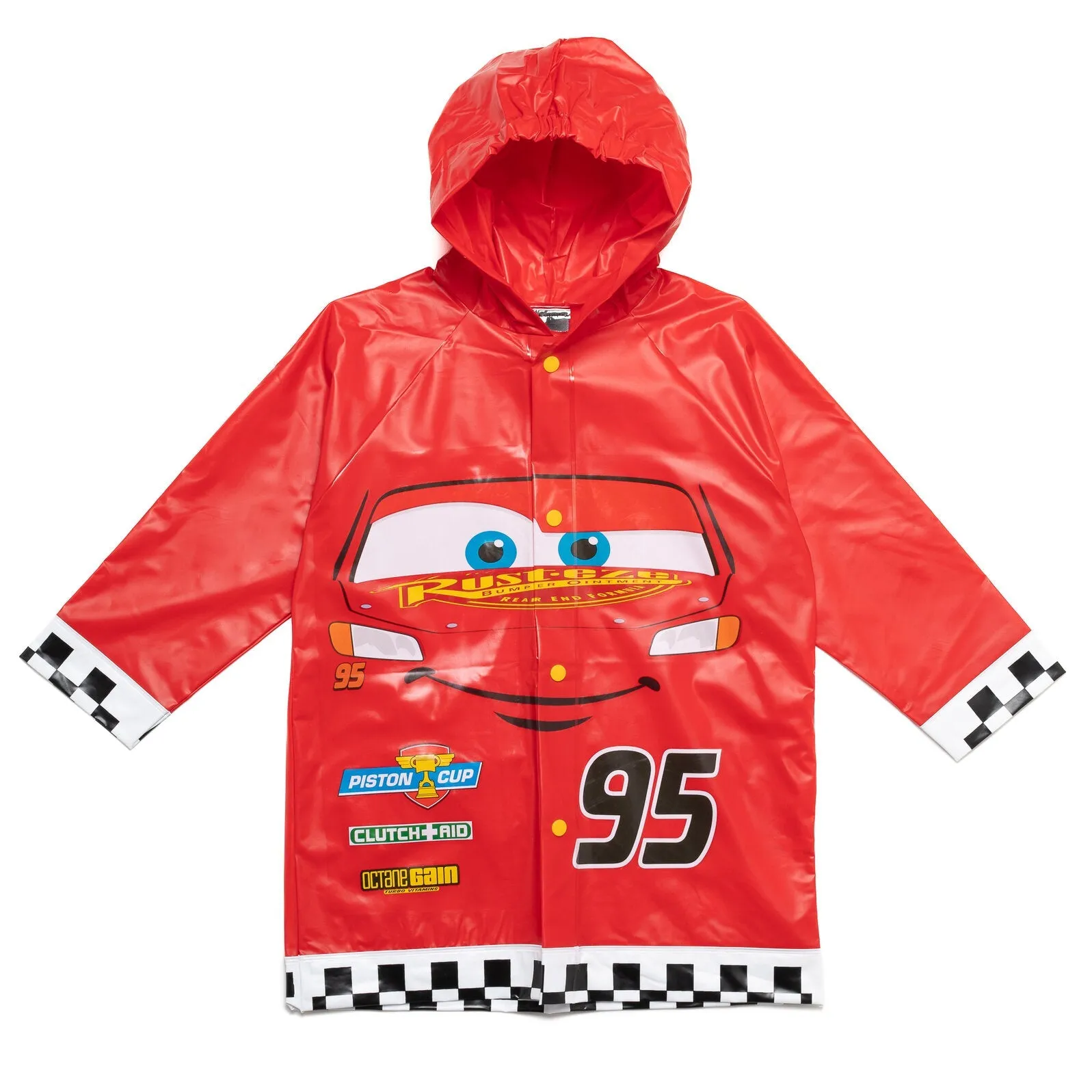 Cars Pixar Cars Waterproof Hooded Rain Jacket Coat