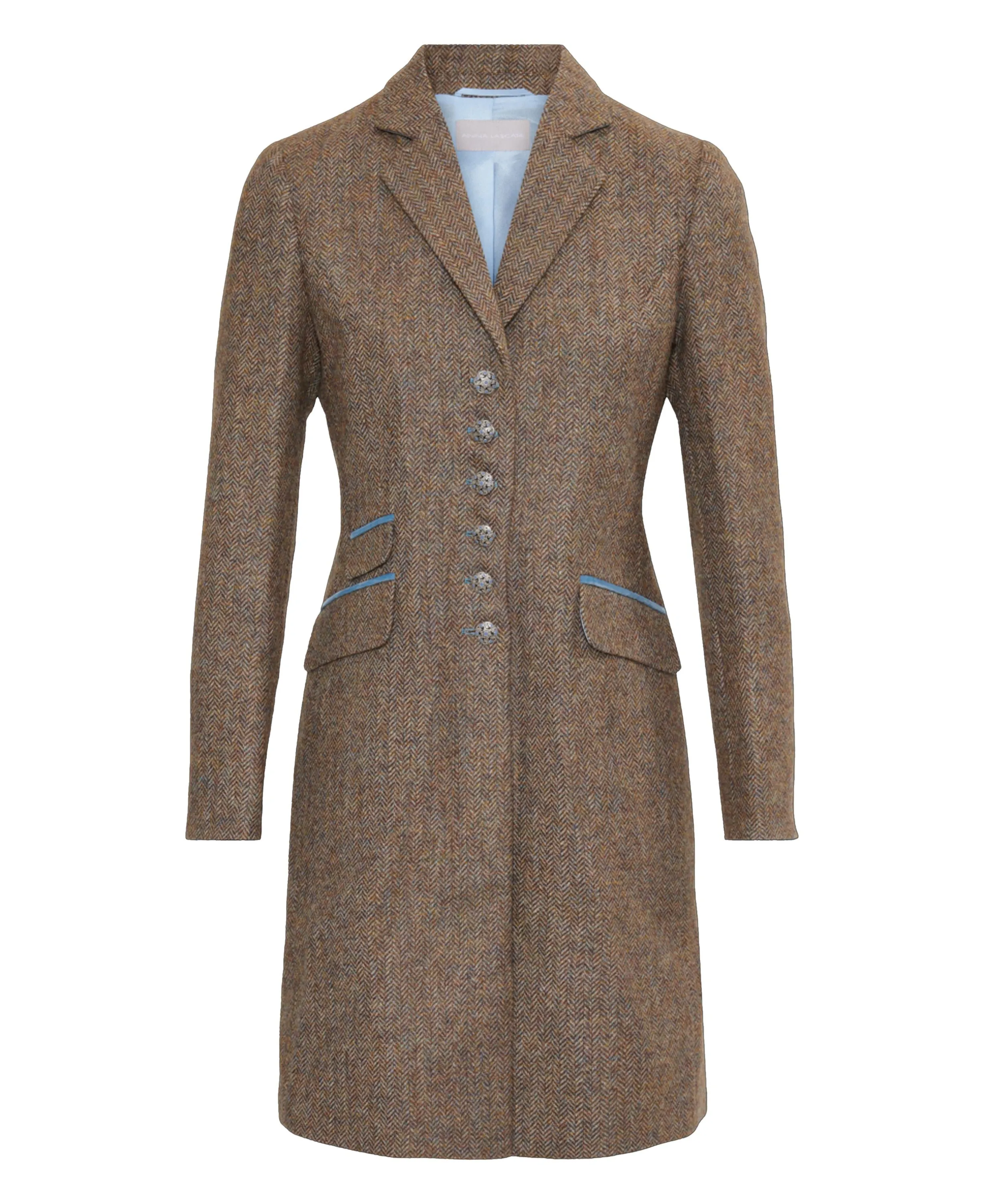 Catherine Coat - Iceberg Herringbone