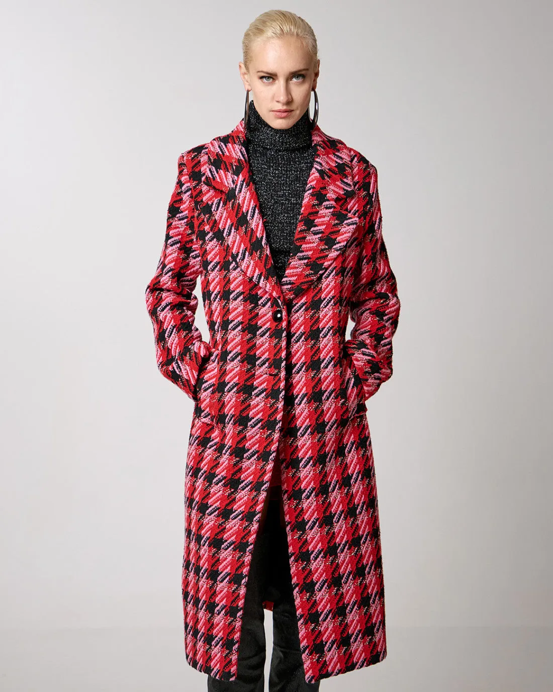 Checked coat (Size 14)