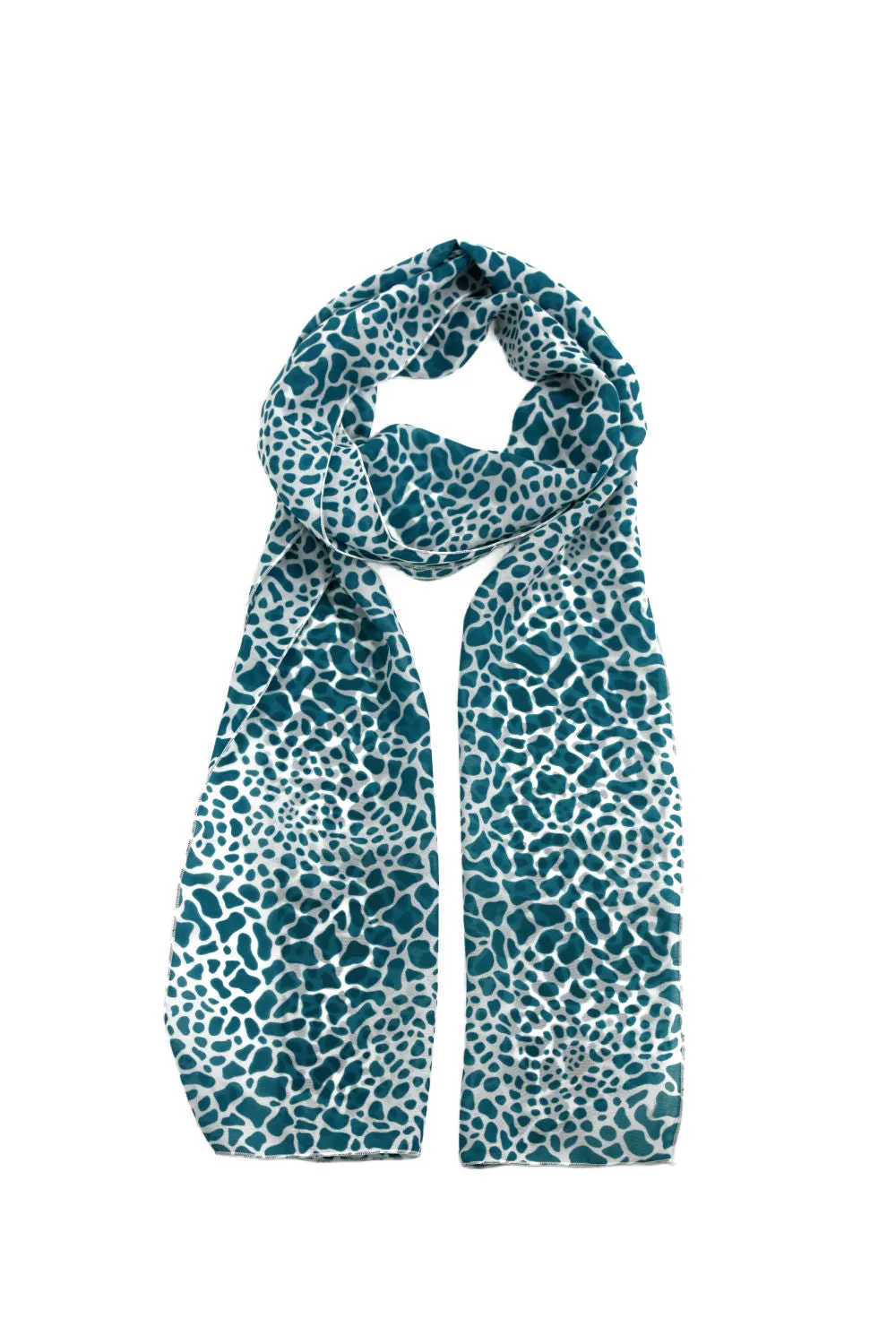 Chiffon Leopard Print Scarf