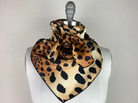 CR Leopard Silk Scarf