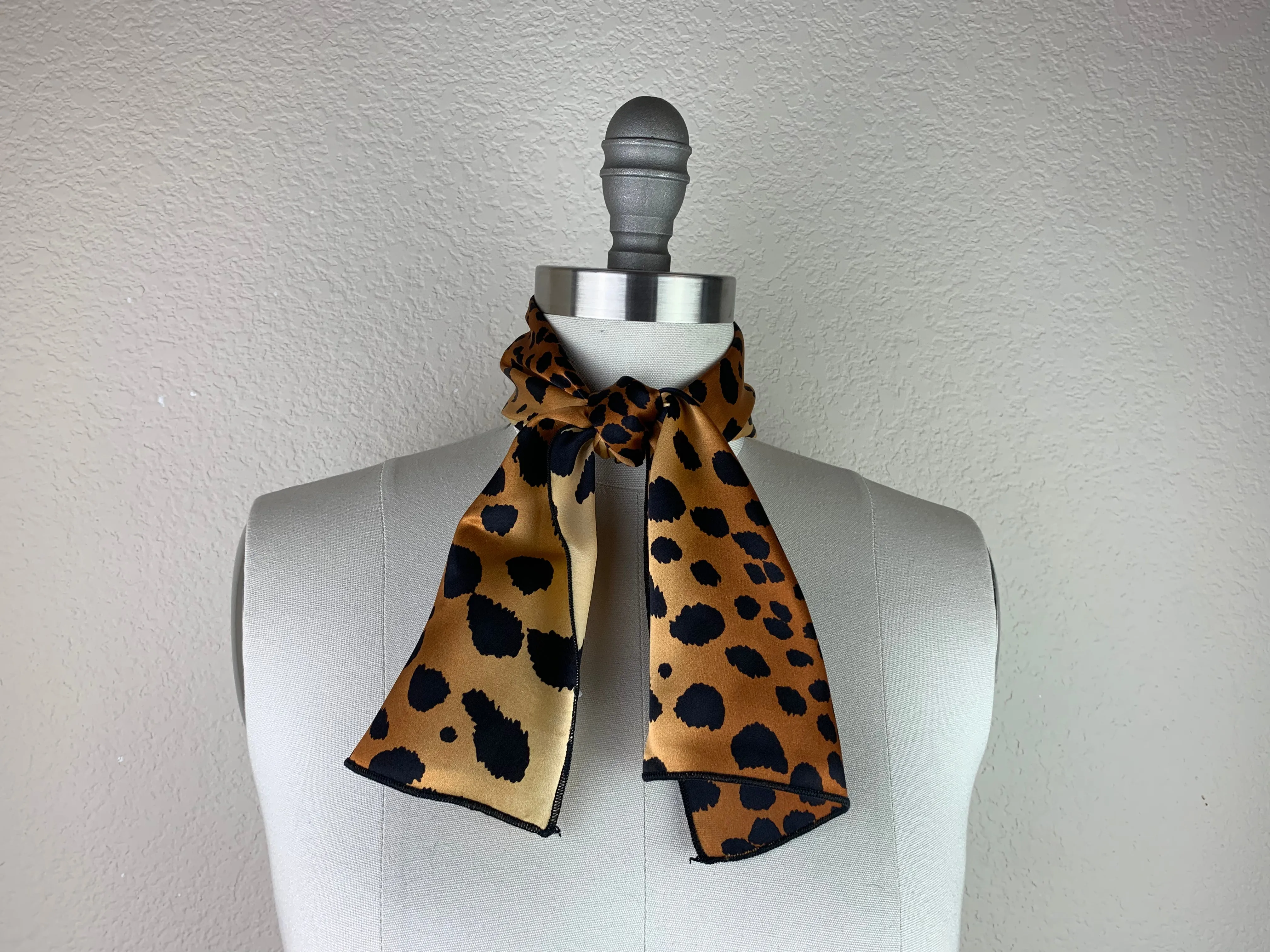 CR Leopard Silk Scarf