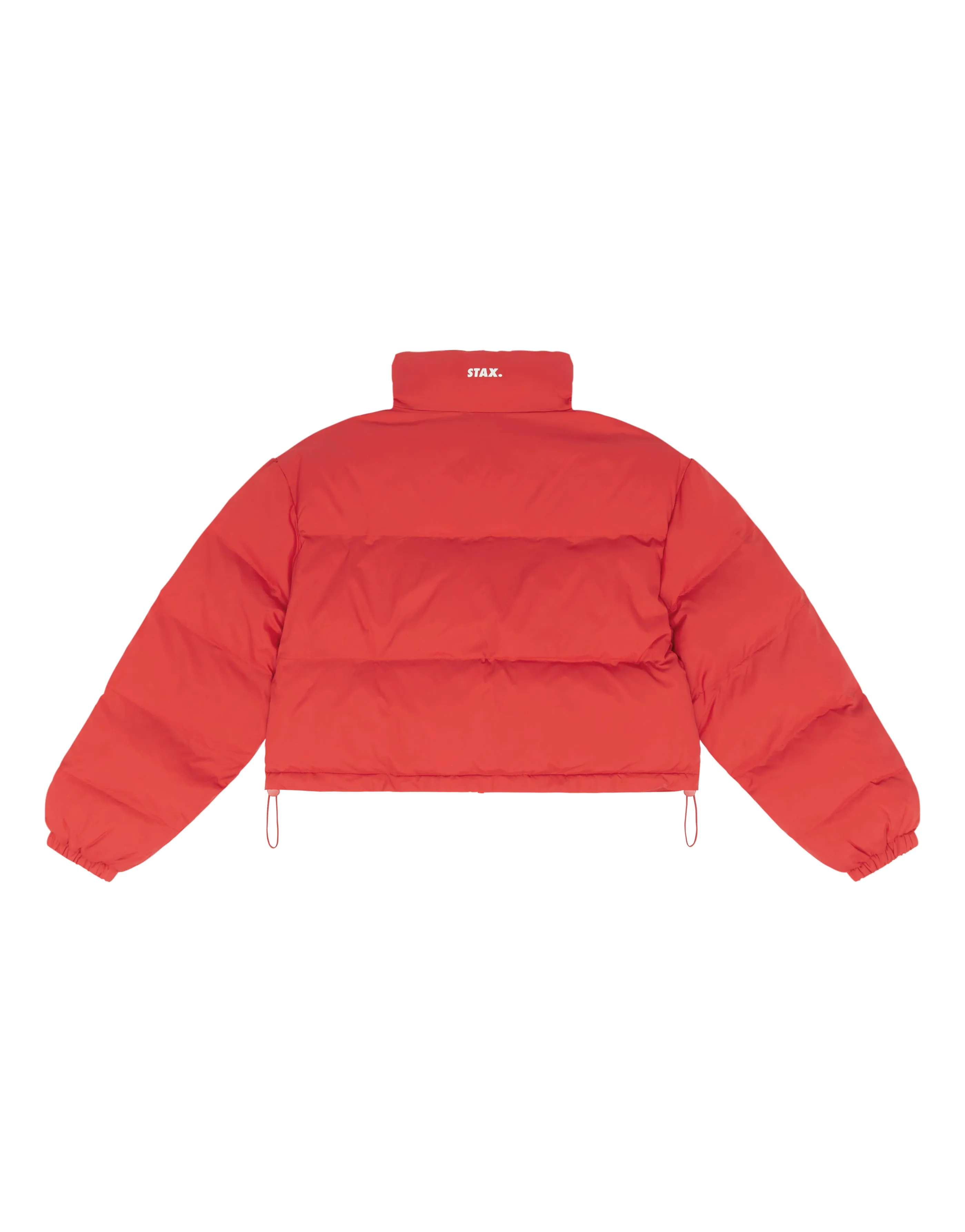 Cropped Puffer- Red