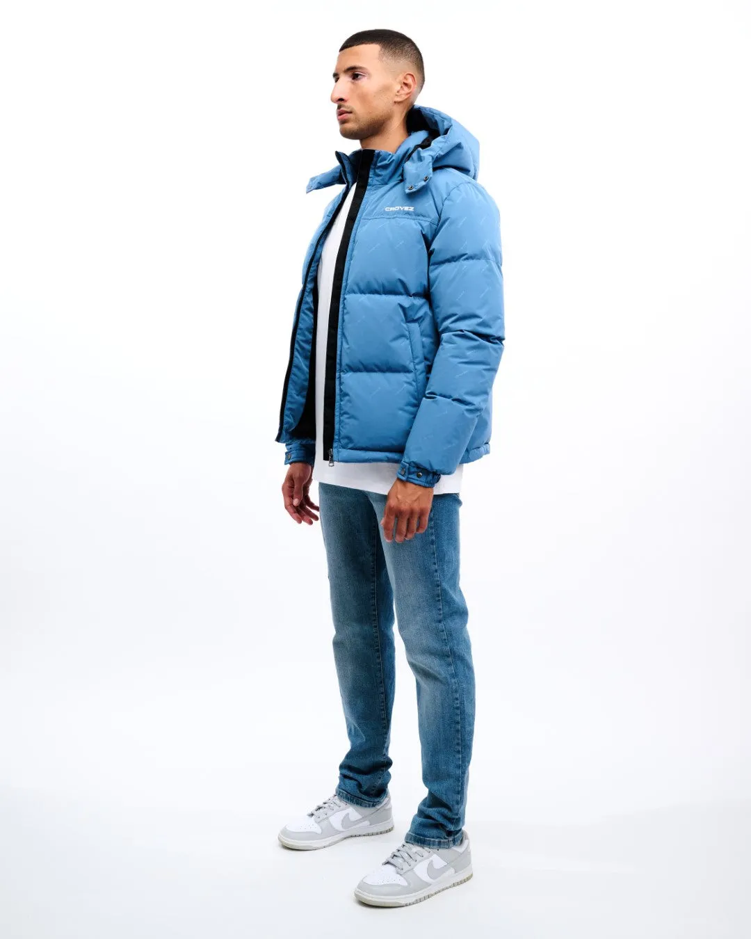 CROYEZ ALLOVER PUFFER JACKET - VINTAGE BLUE