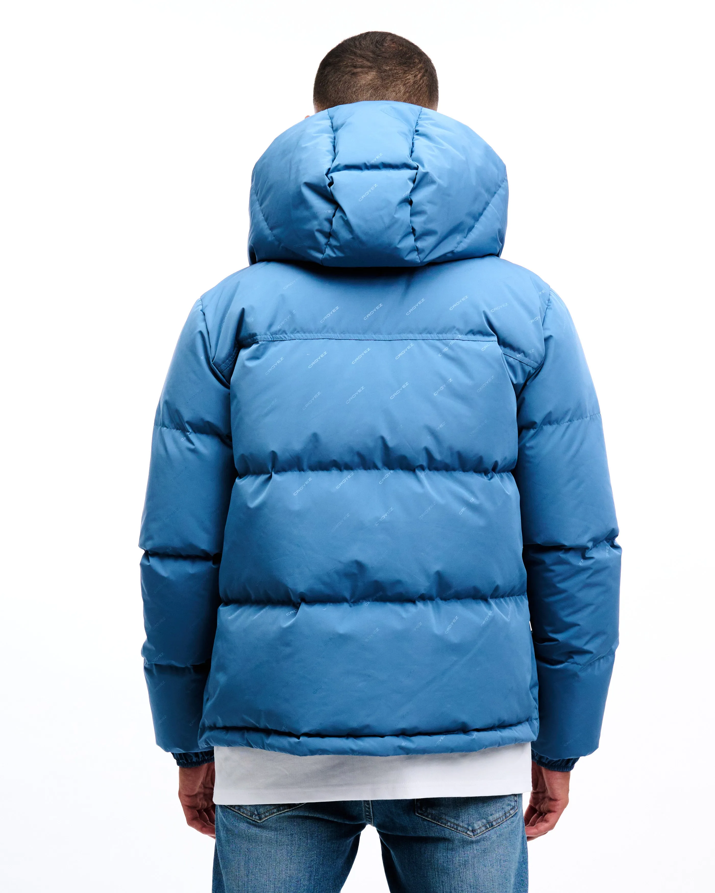 CROYEZ ALLOVER PUFFER JACKET - VINTAGE BLUE